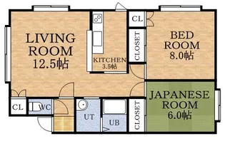 PLAZA FLEUR(プラザフロール)【101号室】の間取り