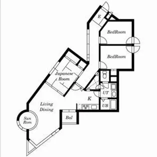 フォレストヒルズ宮の森【101号室号室】の間取り