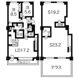 アームズ宮の森【3階】の間取り