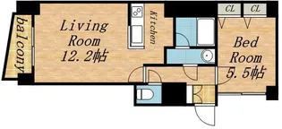 フォーシーズンズ植物園【7階】の間取り