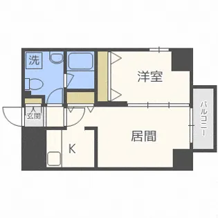 シティコート北1条【14階】の間取り