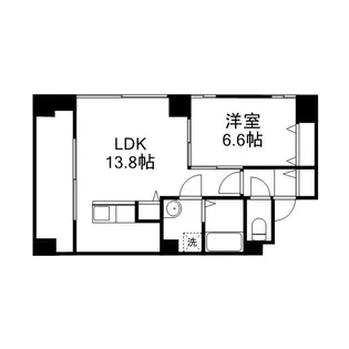 ビッグタワー大通公園【24階】の間取り