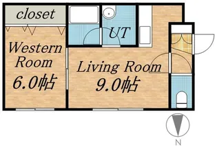 ミラージュ円山【301号室】の間取り