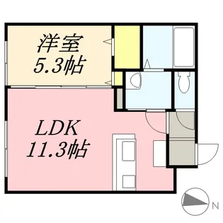 クレマティス円山【2階】の間取り