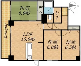 MANSION KURODA山鼻19条【9階】の間取り