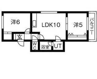 ヴィラ真駒内公園【301号室】の間取り