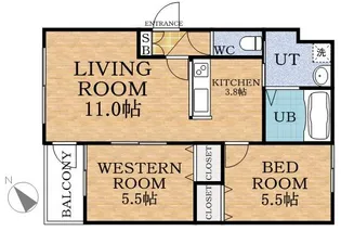 ルグラン宮の沢【3階】の間取り