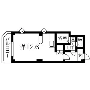 メゾンドエルミタージュ円山【2階】の間取り