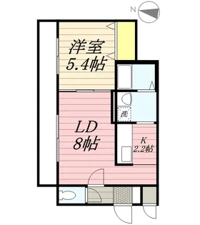 リバーサイド札幌西【4階】の間取り
