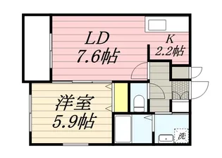 アバンセ発寒【3階】の間取り