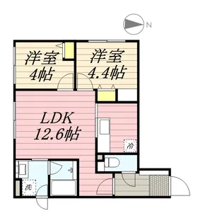 シティレジデンス啓明【2階】の間取り