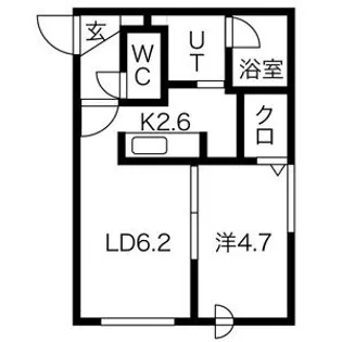 マルガレーテン琴似【3階】の間取り