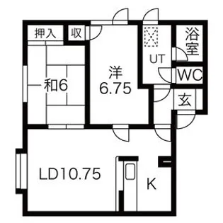 レジェンド松広【202号室】の間取り