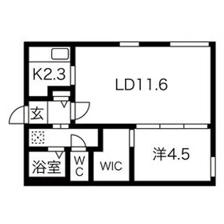 ART PARK II(アートパーク II)【1054号室】の間取り