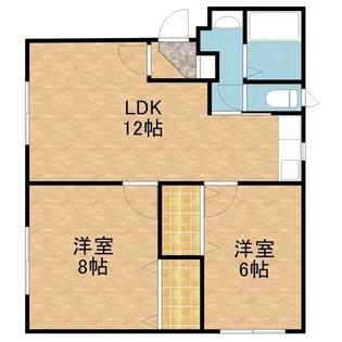 シティハイム北ノ沢【1階】の間取り