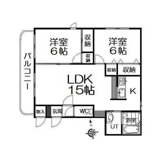 ライフ・カムフォート【301号室】の間取り