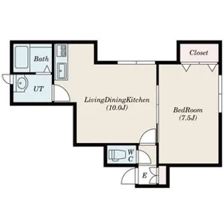 GOLD WIN【102号室】の間取り