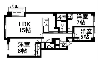 PLUMCOURT【0301号室】の間取り