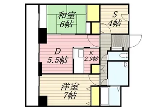 ウッドベル山鼻【2階】の間取り