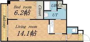 サンコート南4条【3階】の間取り