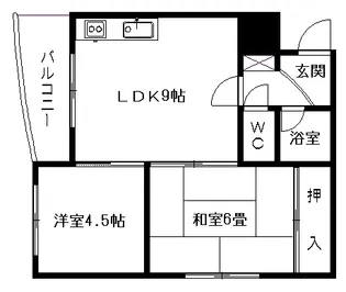 サンエス宮の森フラット【3階】の間取り