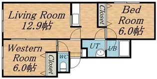 宮の沢2条館【0306号室】の間取り