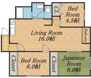ニーズビルシマ【3階】の間取り
