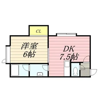 棚橋マンション【4号室】の間取り