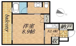 ラフィネタワー札幌南3条【0906号室】の間取り