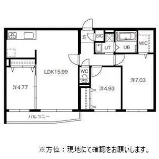 グランドサクセス中央通【2階】の間取り