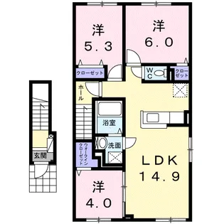 グラン ジャンダルム Ⅰ【2階】の間取り