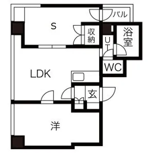 興発8・8ビル【401号室】の間取り