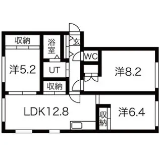 3LDKの間取り画像