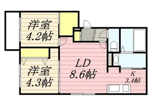 ファランドール発寒【3階】の間取り