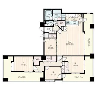 PRIME URBAN円山北四条【01301号室】の間取り