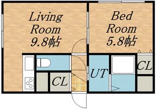 ラインズ円山【3階】の間取り