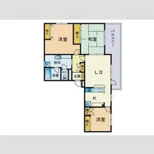 RAISON真駒内【101号室】の間取り