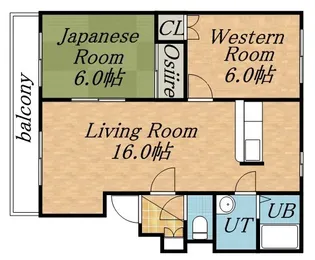 ネスト連理【0103号室】の間取り