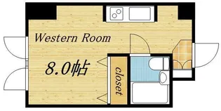 メゾンエクレーレ近代美術館【4階】の間取り