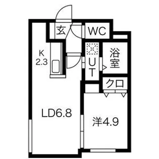レグルス手稲【2階】の間取り