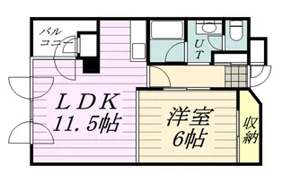 ローヤルハイツ南3条【302号室】の間取り