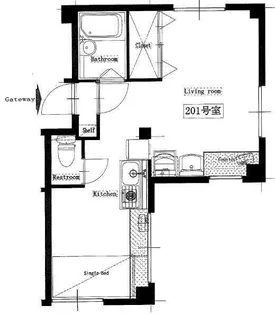 サンハイム【3階】の間取り