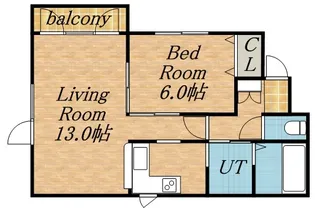 キャピタル神宮【4階】の間取り