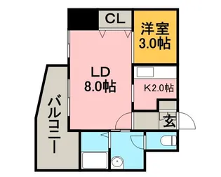 ノール山鼻【6階】の間取り