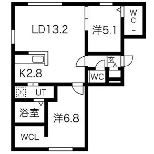 ELM GARDENⅠ【1階】の間取り