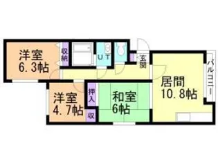大谷マンション1【0202号室】の間取り