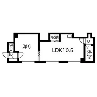 第一パレス藤【1階】の間取り