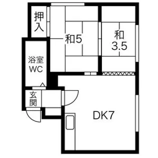 コーポかえで【6号室】の間取り