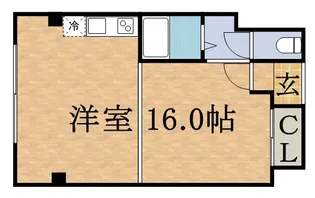 シャトウ山鼻【410号室】の間取り