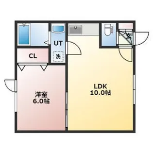 ミール山鼻【101号室】の間取り